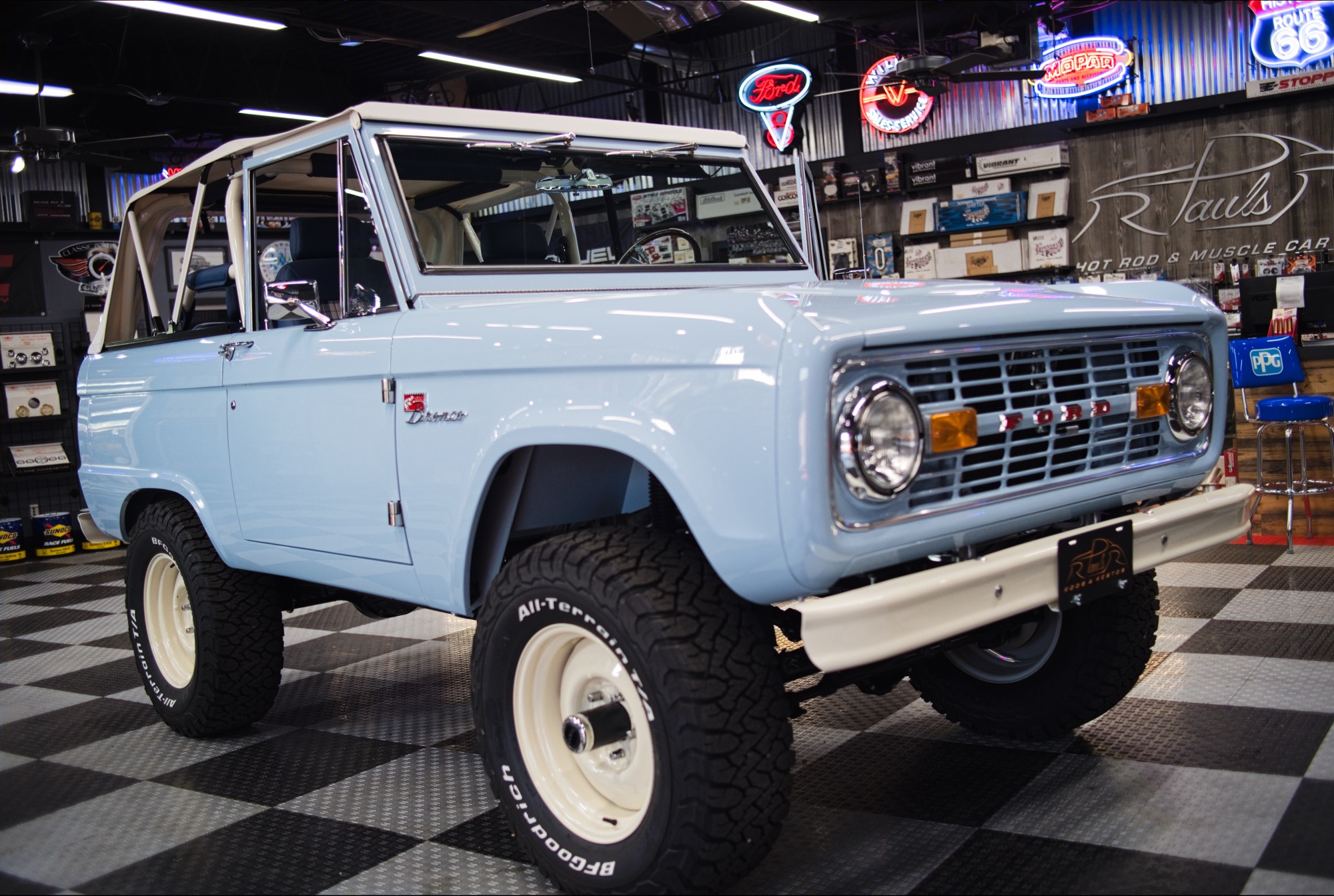 1971 Sky Blue Ford Bronco