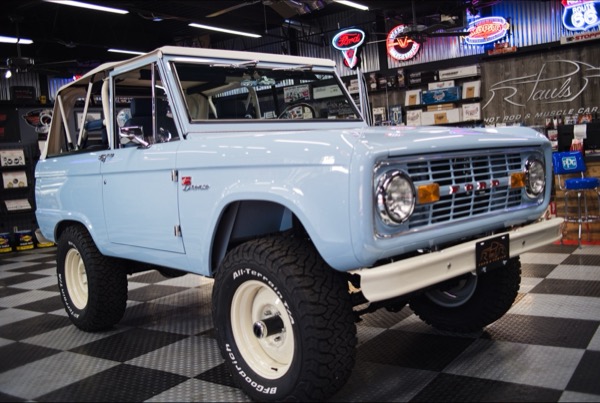 1971 Sky Blue Ford Bronco